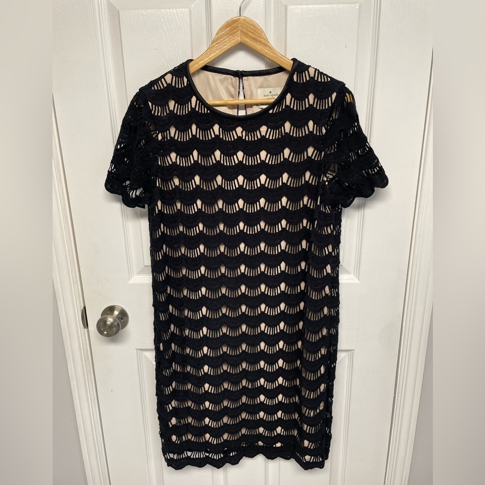 Brand new w/ tags Kate Spade Black Scallop Lace Dress